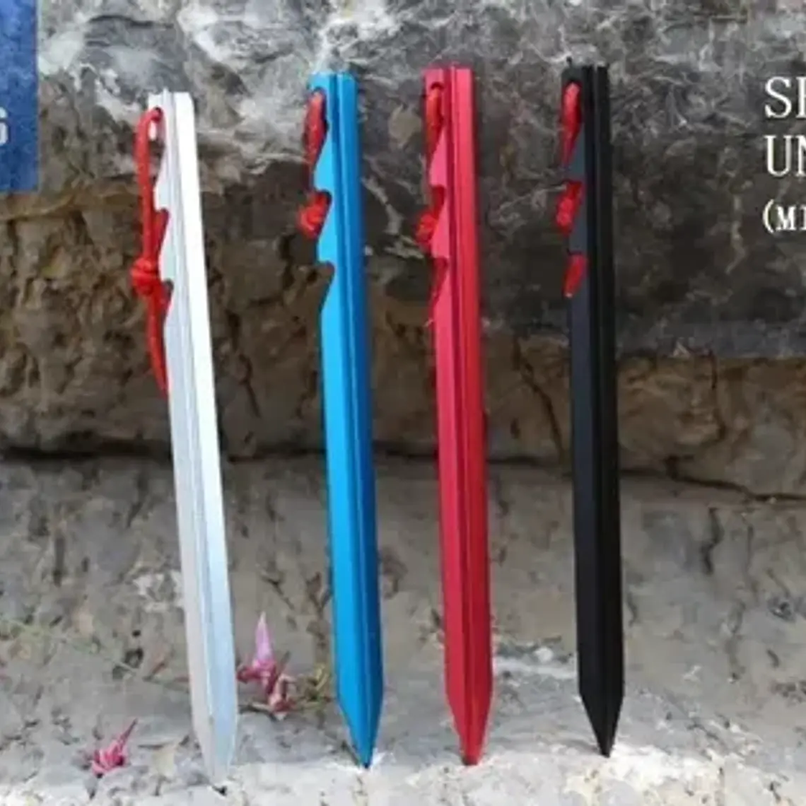 Estacas De Aluminio Para Carpa Metalizadas 6 Uds. Stgo. 9
