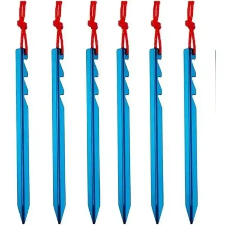Estacas De Aluminio Para Carpa Metalizadas 6 Uds. Stgo. 17