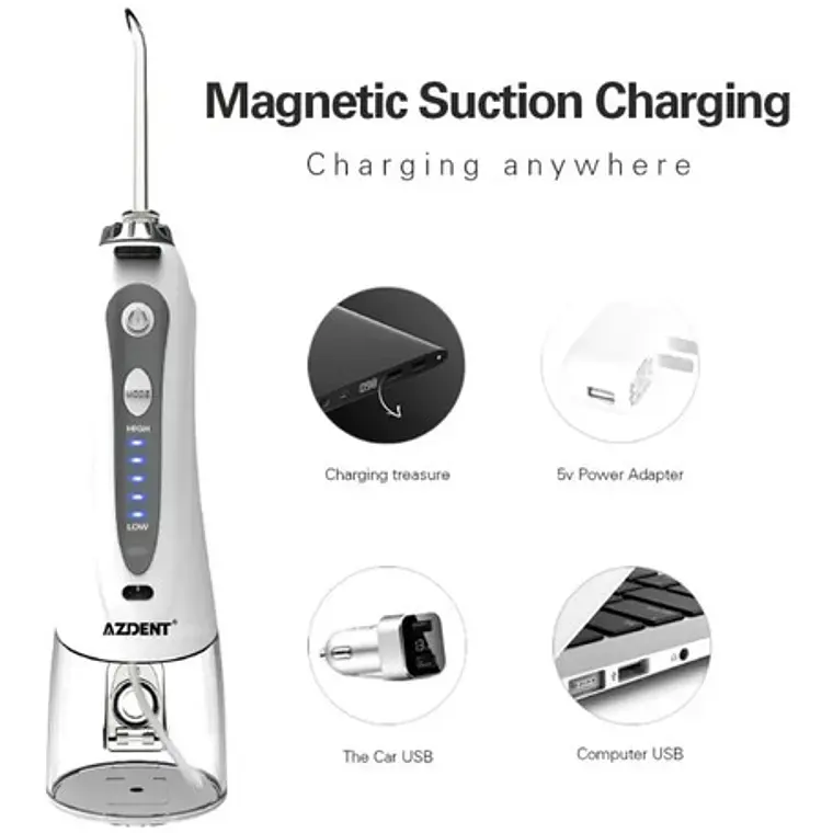 Irrigador Dental Limpieza Bucal Recargable 5 Modos Ipx7 5