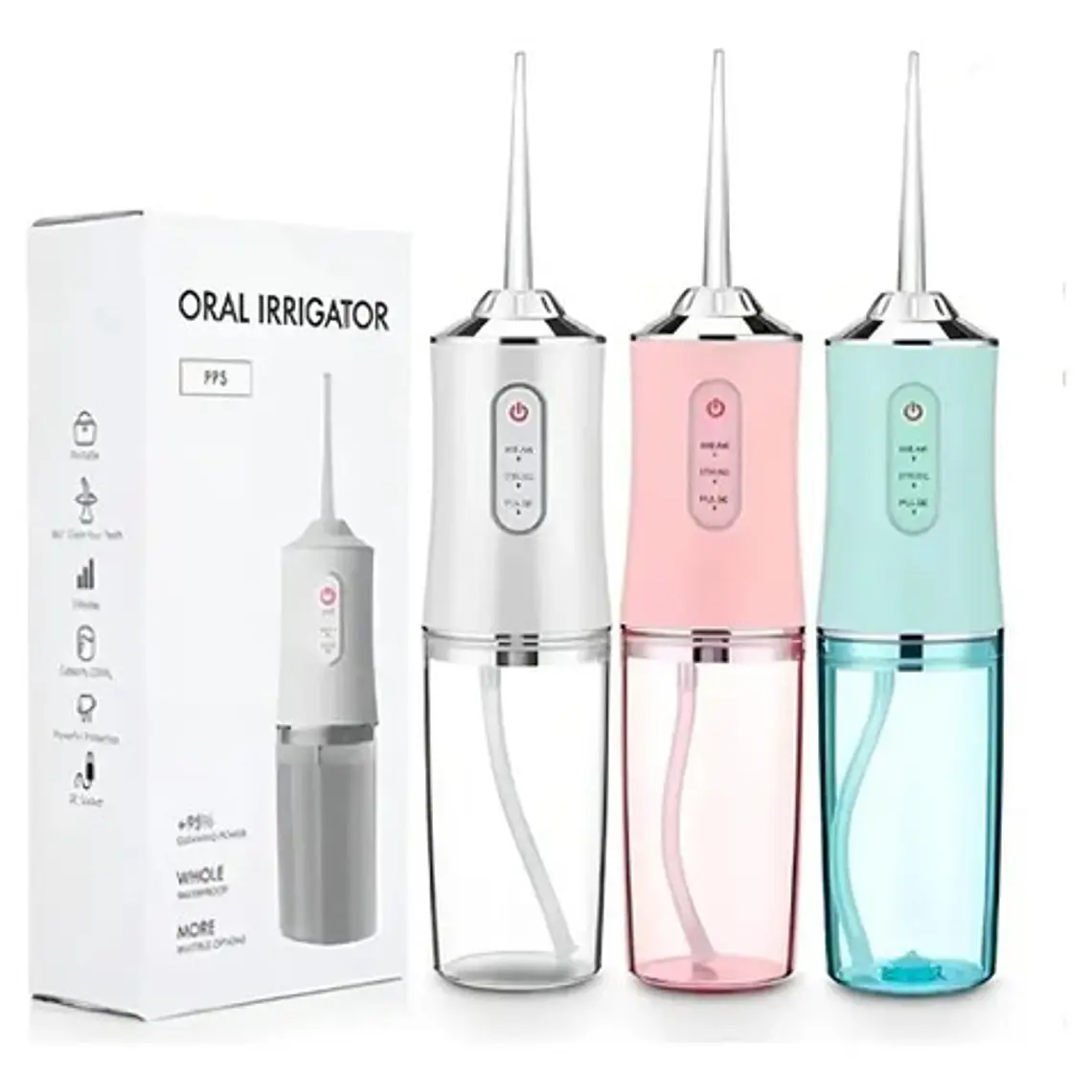 Irrigador Dental Limpieza Bucal Recargable 5 Modos Ipx7 32