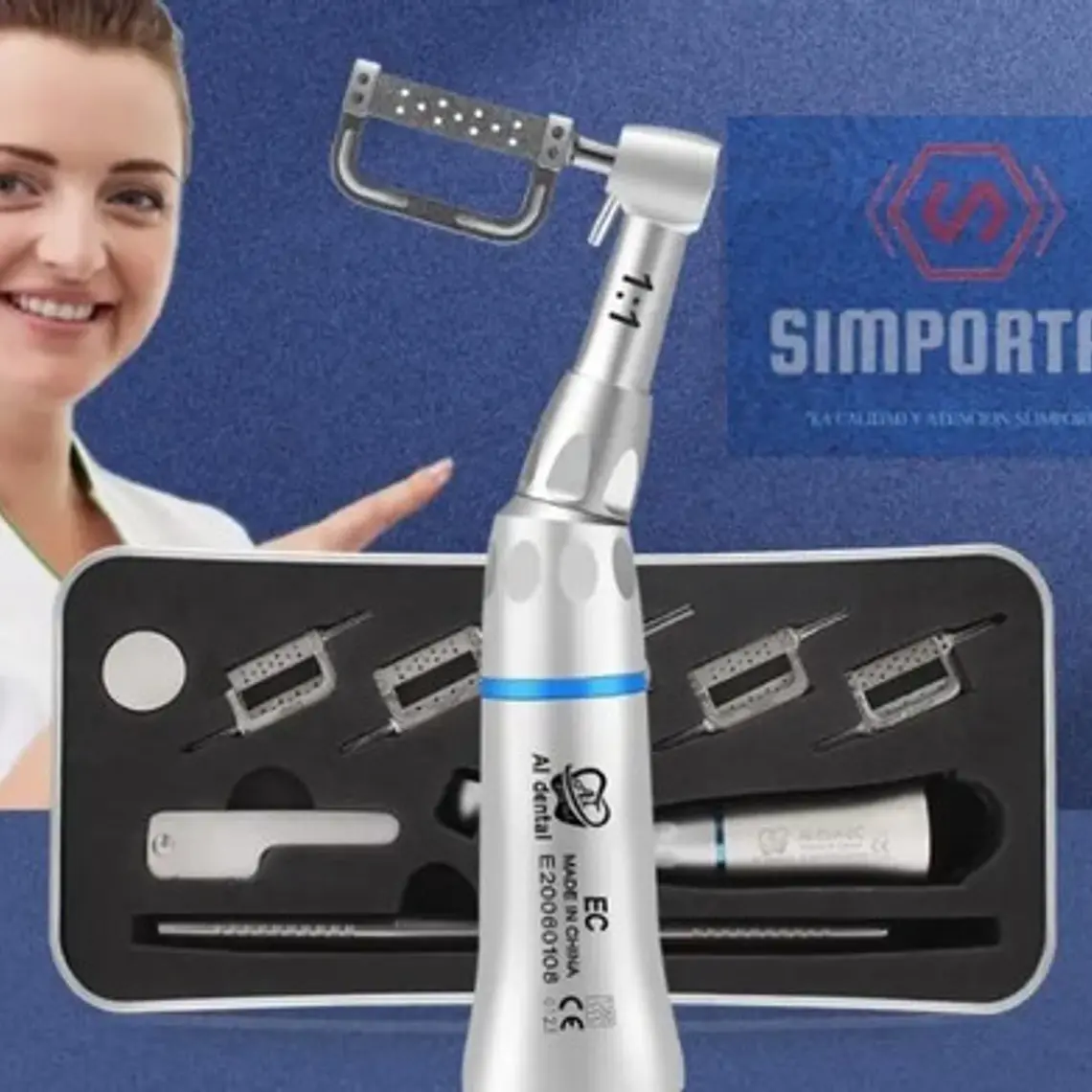 Contra Angulo Dental Interproximal Stripping 1:1 Oscilante 2
