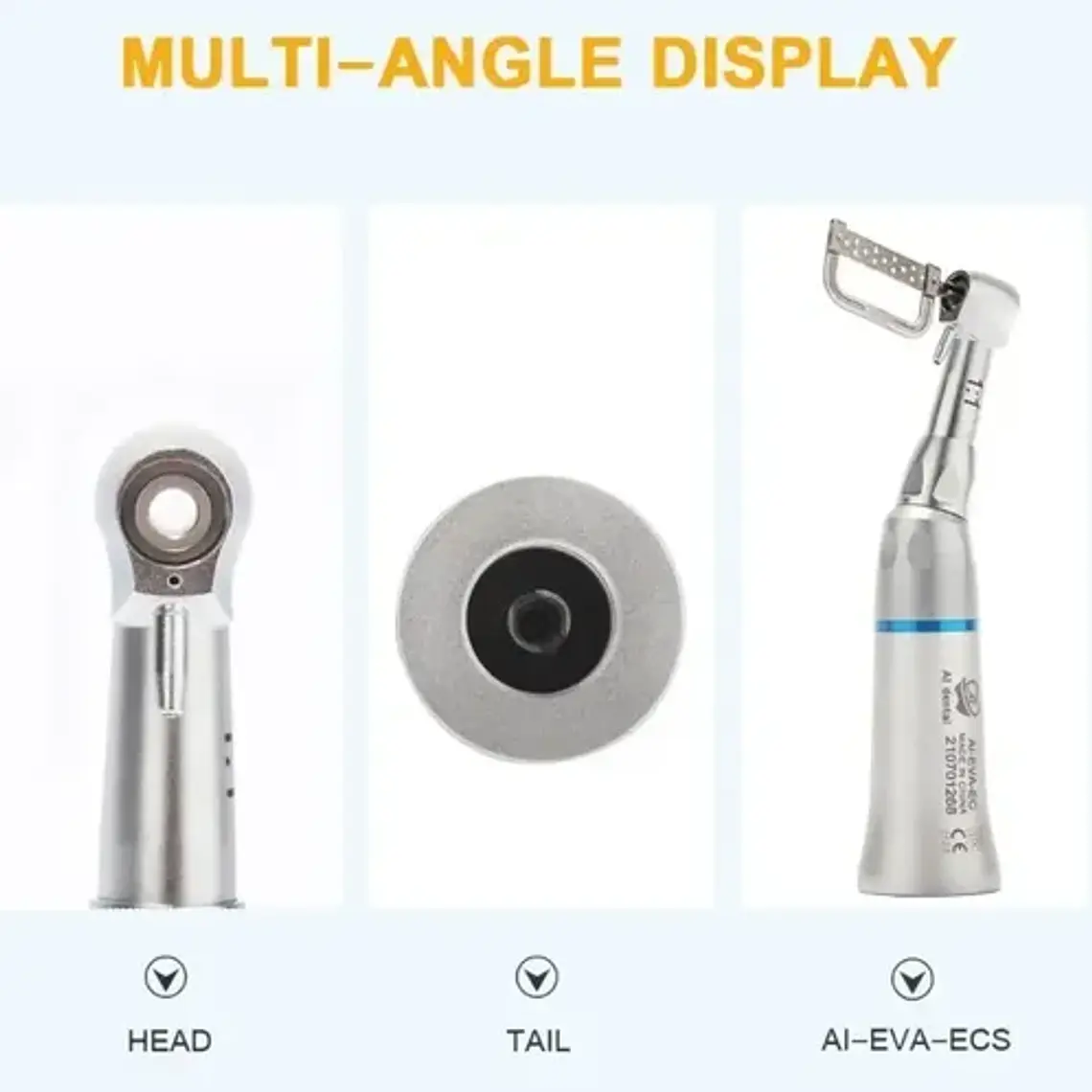 Contra Angulo Dental Interproximal Stripping 1:1 Oscilante 6