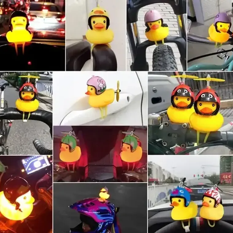 Luz Para Bicicleta Patito Sonora Divertido Santiago 4
