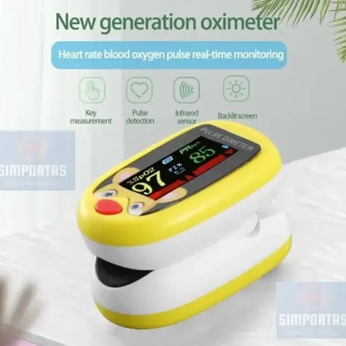 Oximetro De Pulso Usb Pediátrico Saturómetro Recargable  7