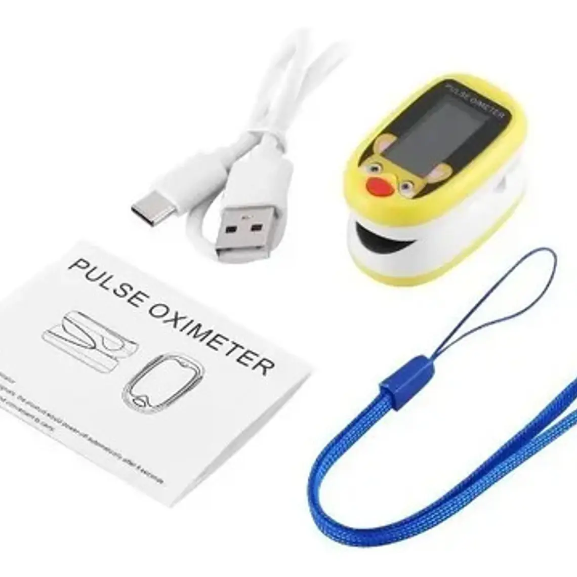 Oximetro De Pulso Usb Pediátrico Saturómetro Recargable  11