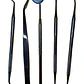 Kit Examen Espejo Pinza Y Sonda Dental Odontología Santiago - Miniatura 2