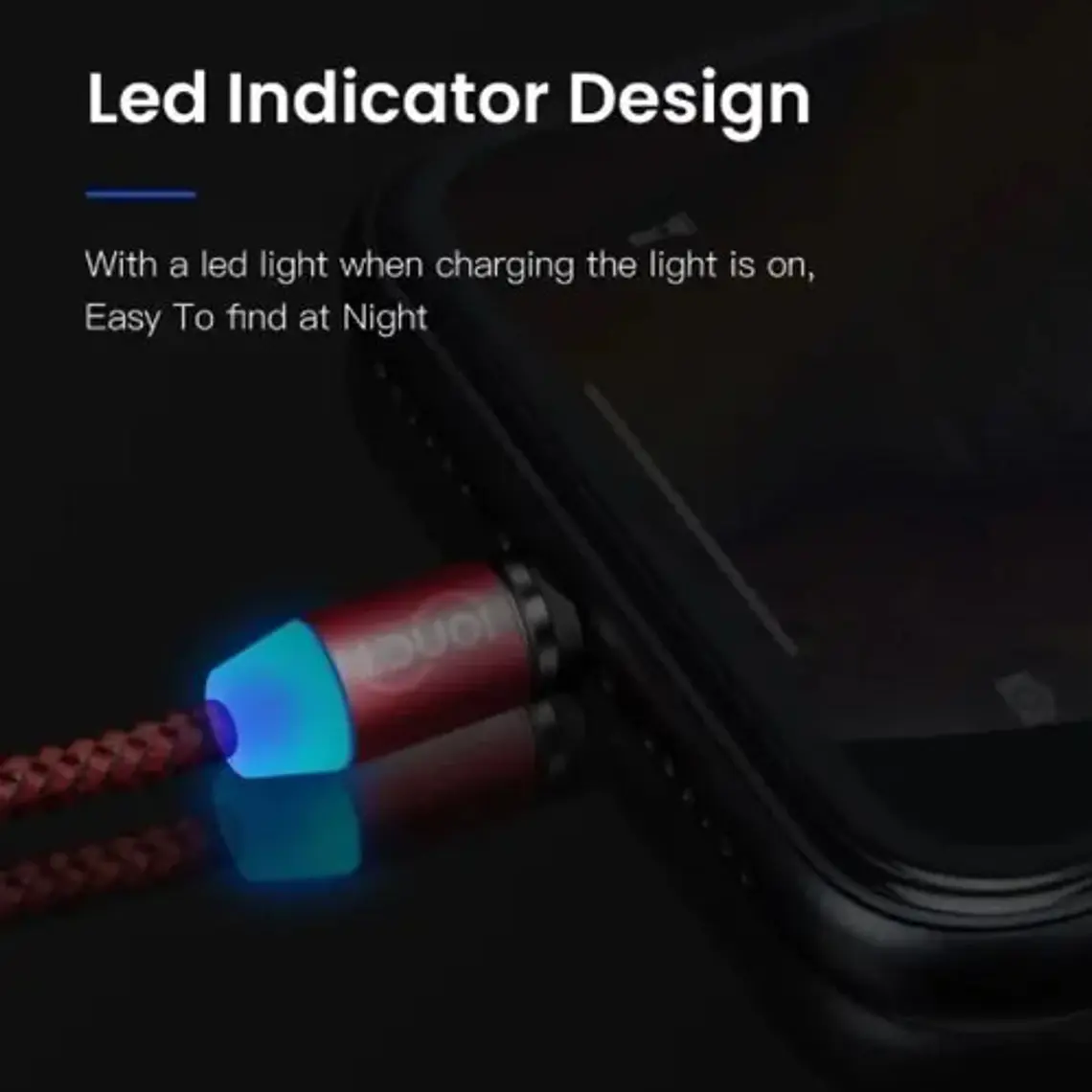 Cable Cargador Rápido 2.4 Amp Tipo Micro Usb Imán Plateado 4