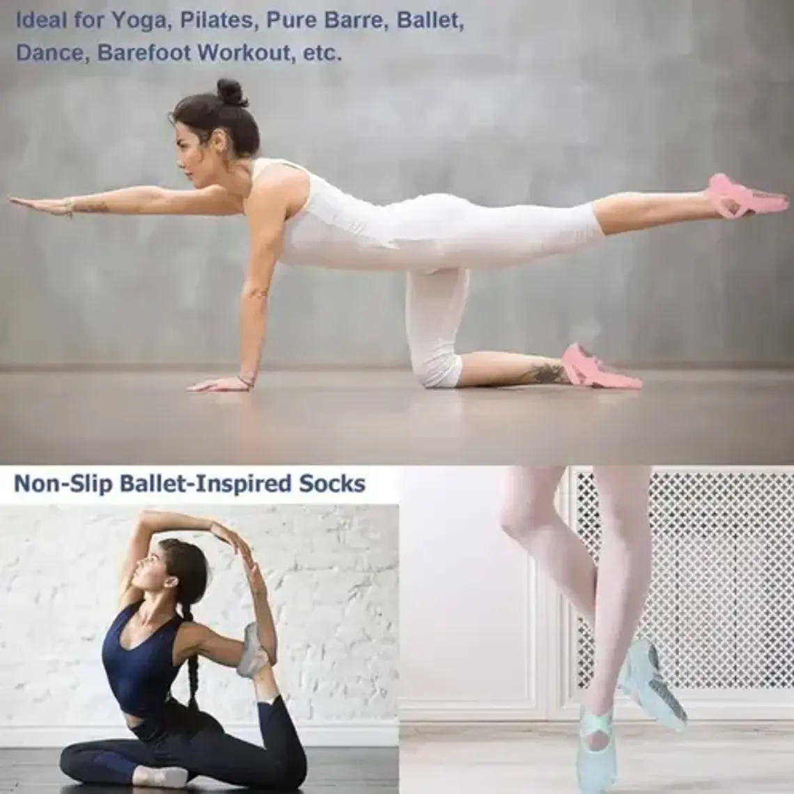 Calcetines Antideslizantes Modelo Para Pilates Y Yoga   7