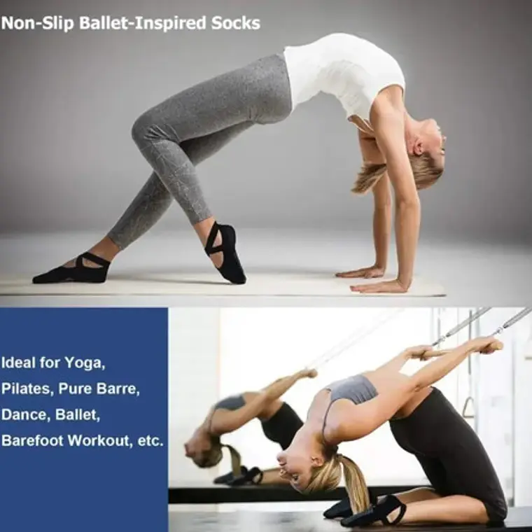 Calcetines Antideslizantes Modelo Para Pilates Y Yoga   13