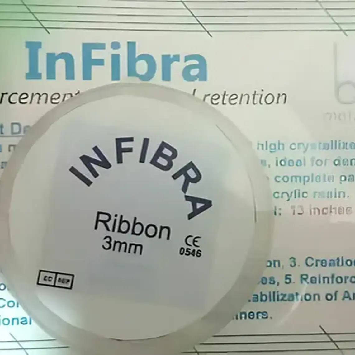 Banda De Refuerzo Dental Tira De Fibra Tipo Ribbon 1 Rollo 2