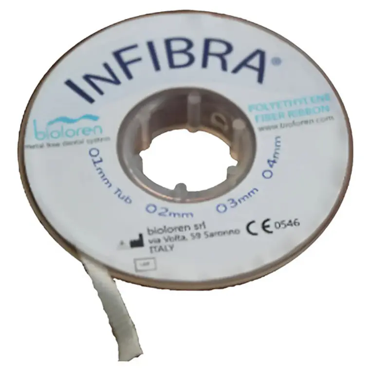 Banda De Refuerzo Dental Tira De Fibra Tipo Ribbon 1 Rollo 12