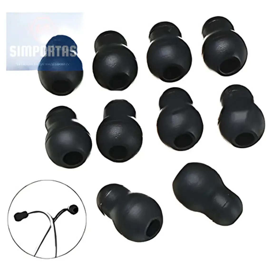 Olivas Fonendoscopio Littmann Blandas Lote 2 Pares Santiago 6