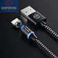 Cable Cargador Rápido 2.4 Amp Tipo Micro Usb  Con Imán Negro - Miniatura 2