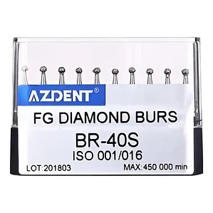 Fresas Redondas Piedras Diamante Odontología Br-40s Set 10u