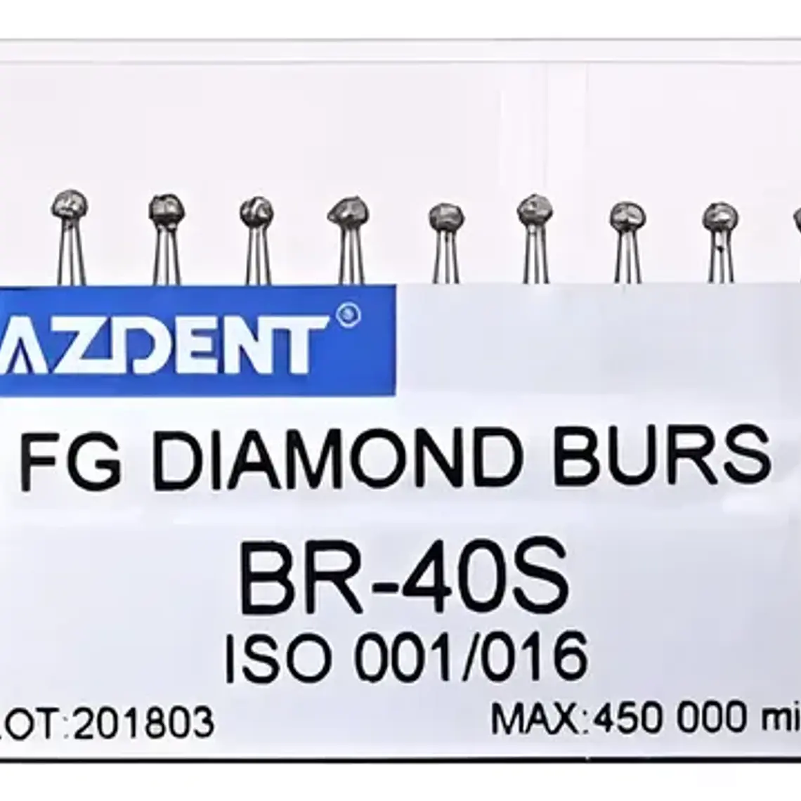 Fresas Redondas Piedras Diamante Odontología Br-40s Set 10u 1