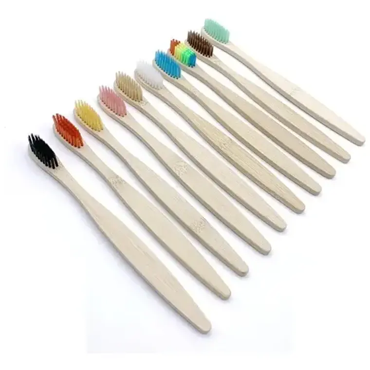 Pack Cepillos De Dientes De Bambú Niños Ecológico 10u  5