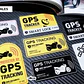 2 X Logos Gps Adhesivos Pequeños Para Motocicleta Santiago - Miniatura 2