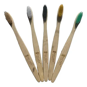 Pack 50 Cepillos De Dientes De Bambú Ecológico Calidad Stgo