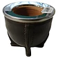 Mate Imperial Argentino Cincelado Cuero 9cm Alto Negro - Miniatura 1