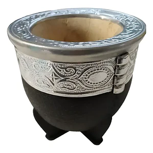 Mate Imperial Símil-cuero Calabaza Alto 10cms Negro