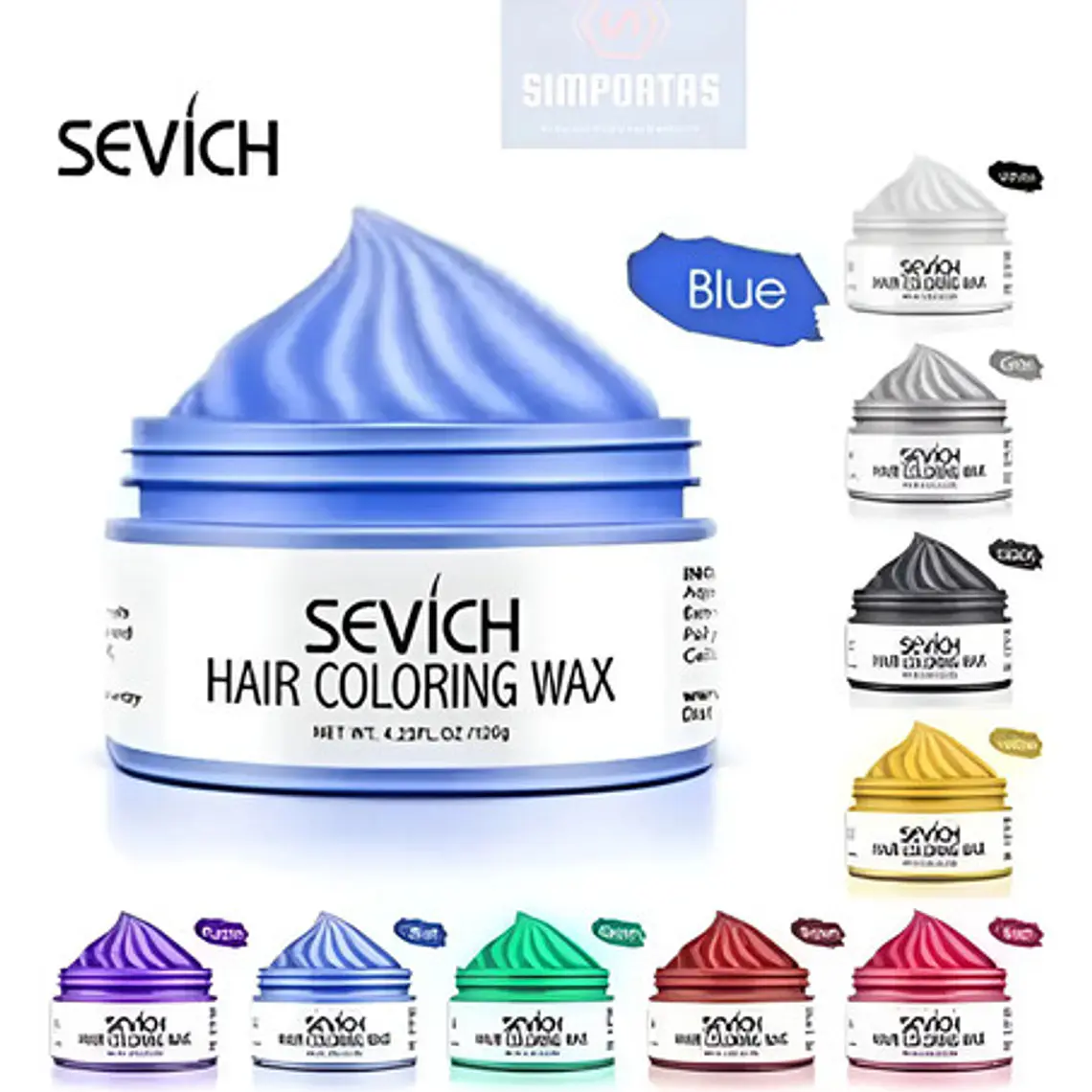 Cera Mousse Fantasia Color Wax 120g Tinte Original Sevich    3