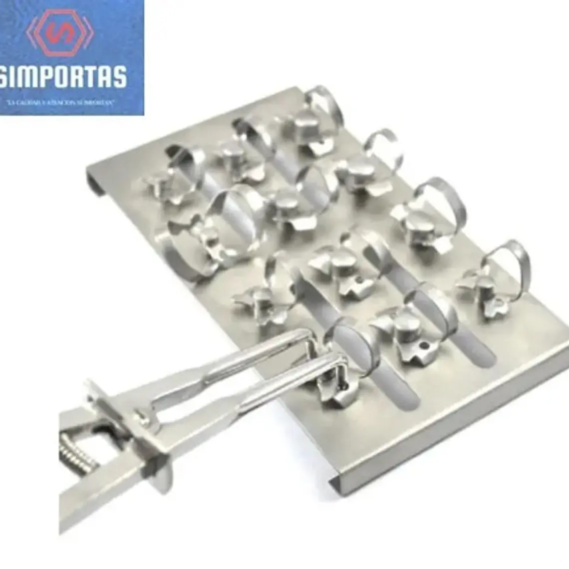 Clamp Dentales Acero Inox Kit Completo De 12u Santiago 2