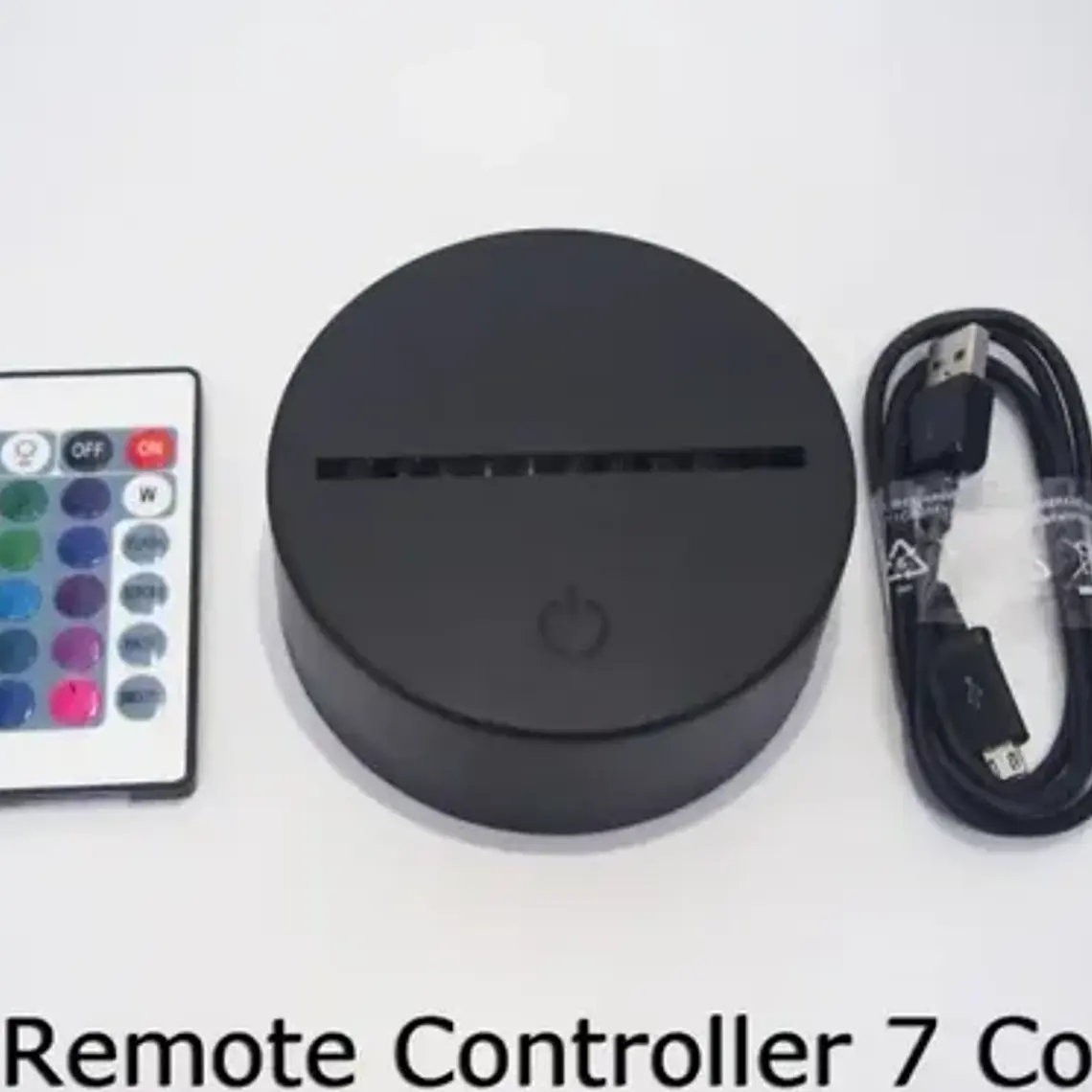 Lámpara Led 3d Switch Colores Diente Muela Usb Control Stgo. 5