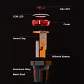Luz Led Freno Inteligente Bicicleta Super One La Mejor Stgo - Miniatura 3