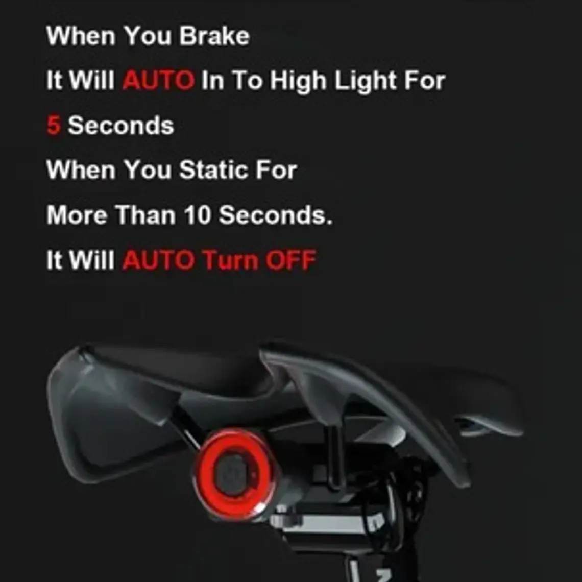 Luz Led Freno Inteligente Bicicleta Super One La Mejor Stgo 4