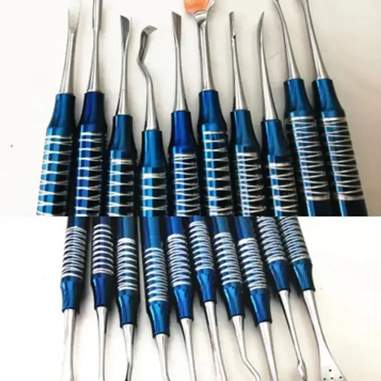 Elevadores De Seno Maxilar Set Azul 10 Piezas Calidad Stgo. 3