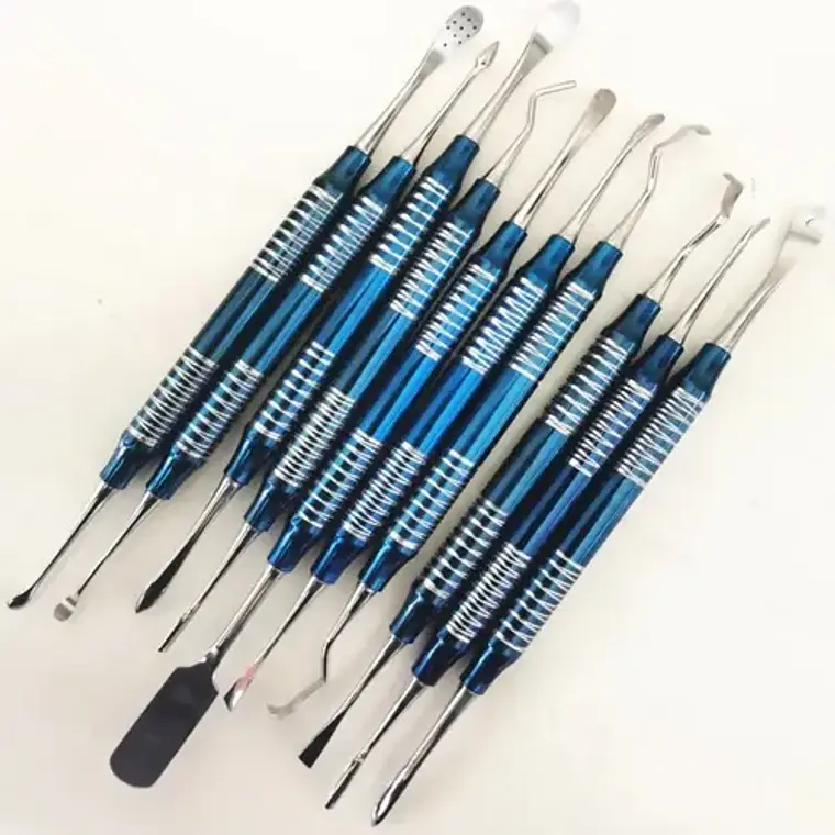 Elevadores De Seno Maxilar Set Azul 10 Piezas Calidad Stgo. 7