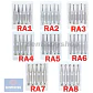 Fresas Carbide Baja Velocidad Odontología Set 5u Santiago - Miniatura 20
