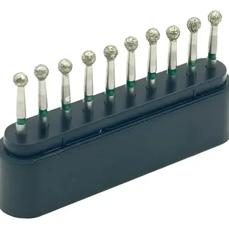 Fresas Redondas Piedras Diamante Odontología Br-30c Set 10u 1