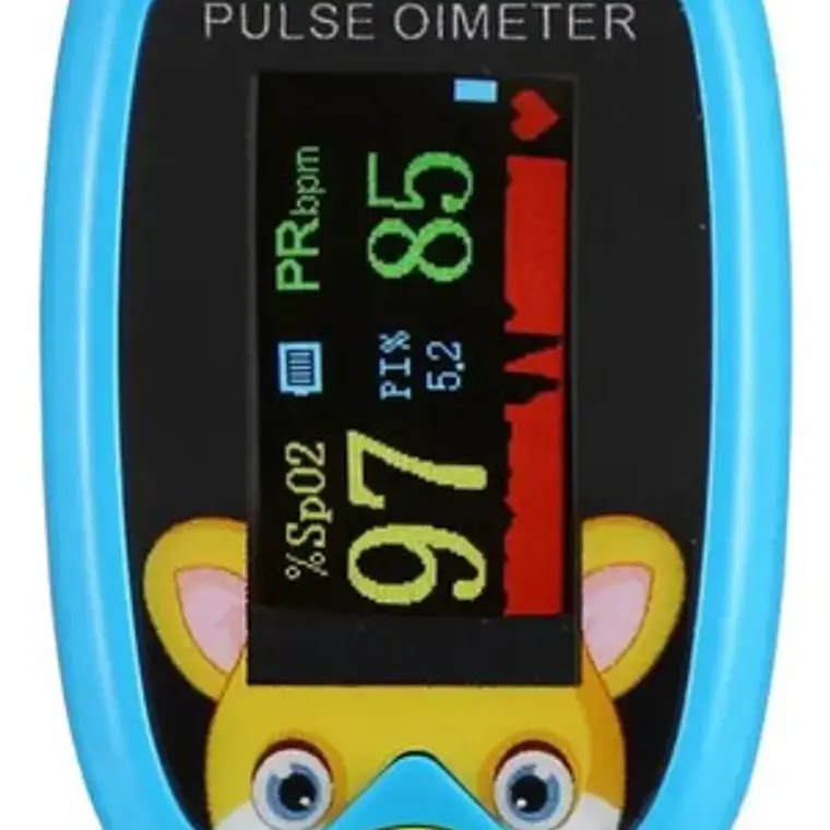 Oximetro De Pulso Usb Pediátrico Saturómetro Recargable  18