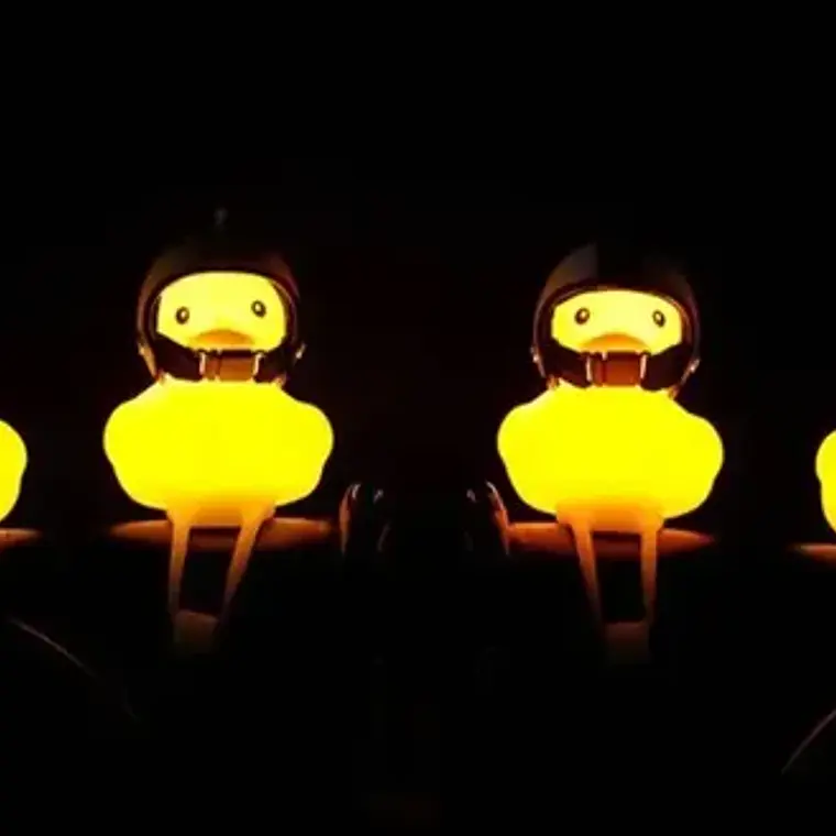 Luz Para Bicicleta Patito Sonora Divertido Santiago 17
