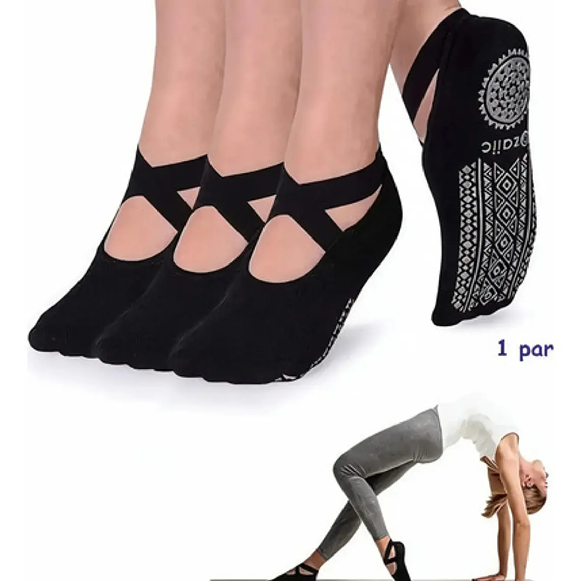 Calcetines Antideslizantes Modelo Para Pilates Y Yoga   19