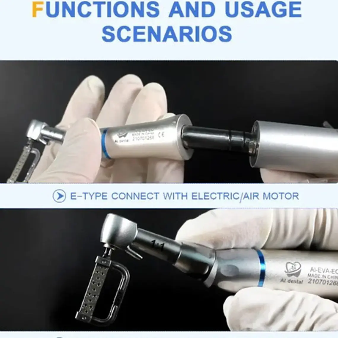 Contra Angulo Dental Interproximal Stripping 1:1 Oscilante 4