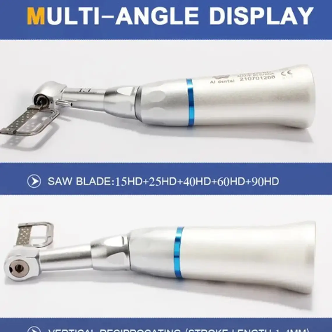 Contra Angulo Dental Interproximal Stripping 1:1 Oscilante 7