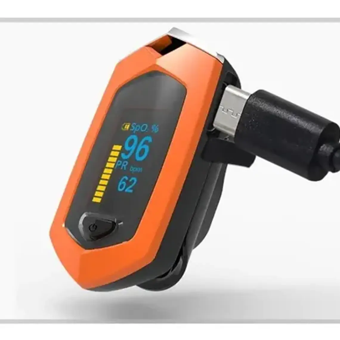 Saturometro Oximetro Recargable Colores Usb Con Estuche Stgo 6