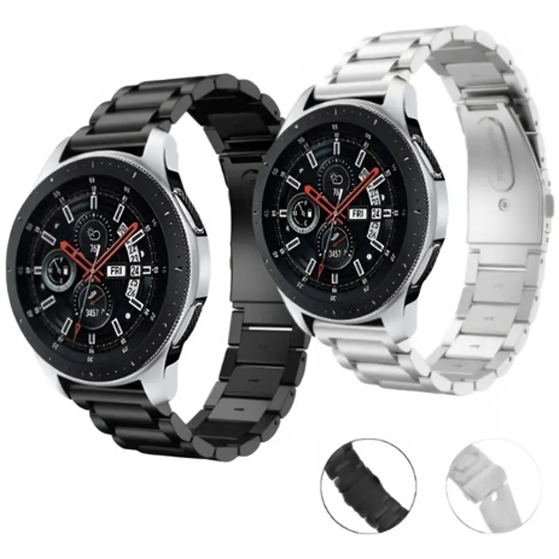 Correa Metálica Para Samsung/garmin/amazfit/huawei D20/22mm  3