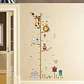 Calcomanias De Pared Medida De Altura Muchos Animales Stick - Miniatura 6