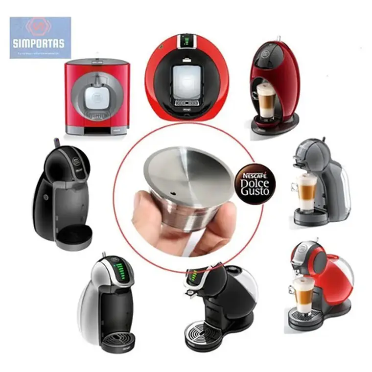 Pack Capsula Dolce Gusto Reutilizable Tapa Metálica Premium 3