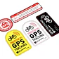 Set 5 Logos Gps Tracked Adhesivos Para Bicicletas Santiago - Miniatura 1