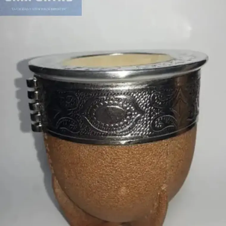 Mate Imperial Grande De Símil-cuero Calabaza Colores Stgo. 17