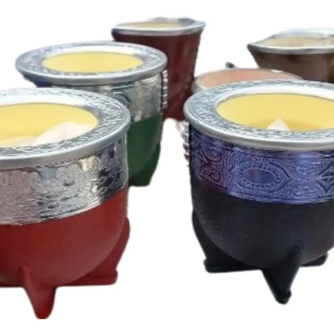 Mate Imperial Grande De Símil-cuero Calabaza Colores Stgo. 21