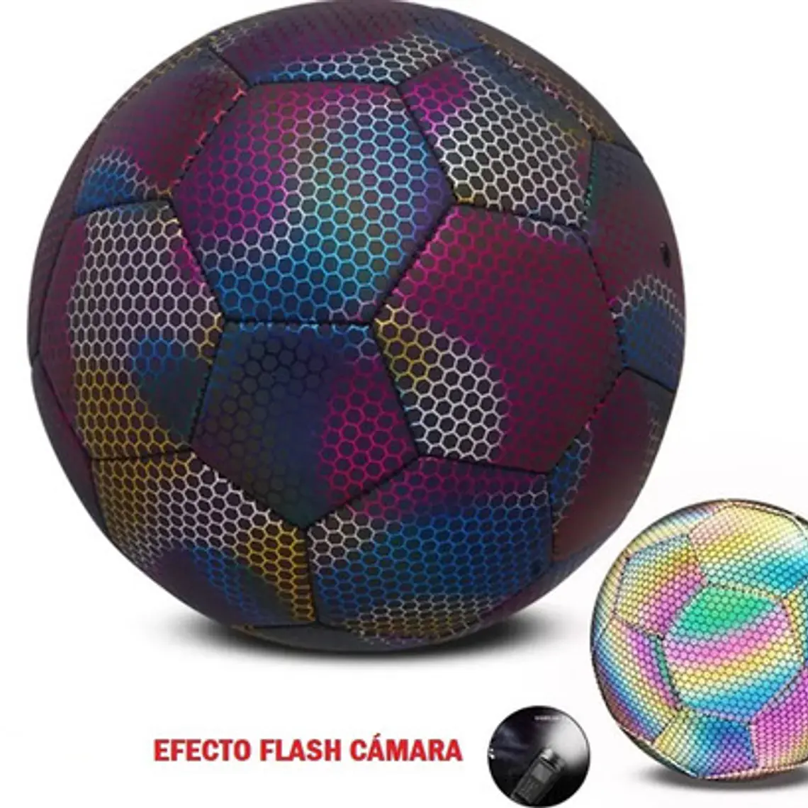 Balón Fútbol Holográfico Entrenamiento Reflex Cámara Flex 6