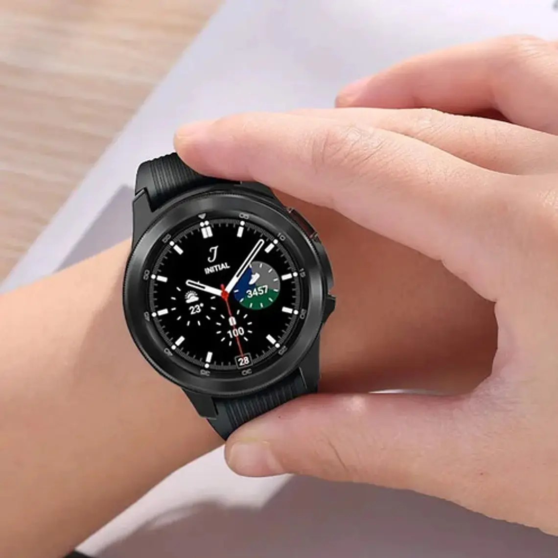 Funda Protectora + Vidrio Templado Mica Galaxy Watch Calidad 24