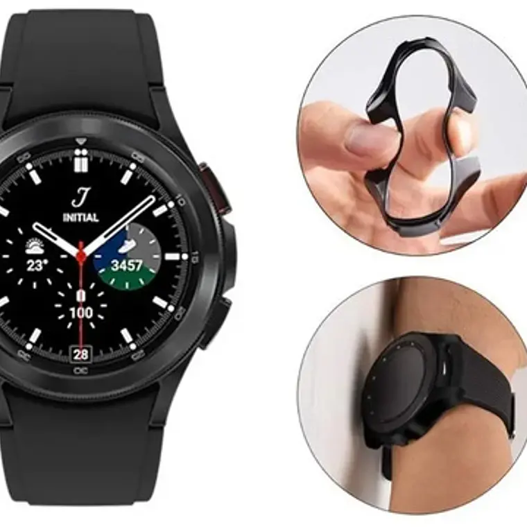 Funda Protectora + Vidrio Templado Mica Galaxy Watch Calidad 29