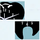 Adhesivo Grande De Pared Dibujo Reloj Forma De Muela Stgo. - Miniatura 7