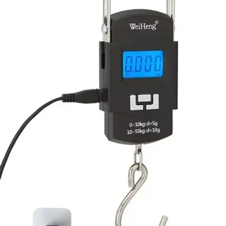 Pesa Balanza Digital Maleta Colgar 50kg Carga Usb Resistente 6